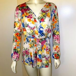 Floral Wrap Style Romper